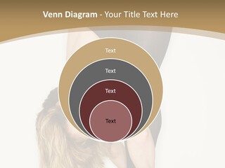 Full Length Bending Woman PowerPoint Template