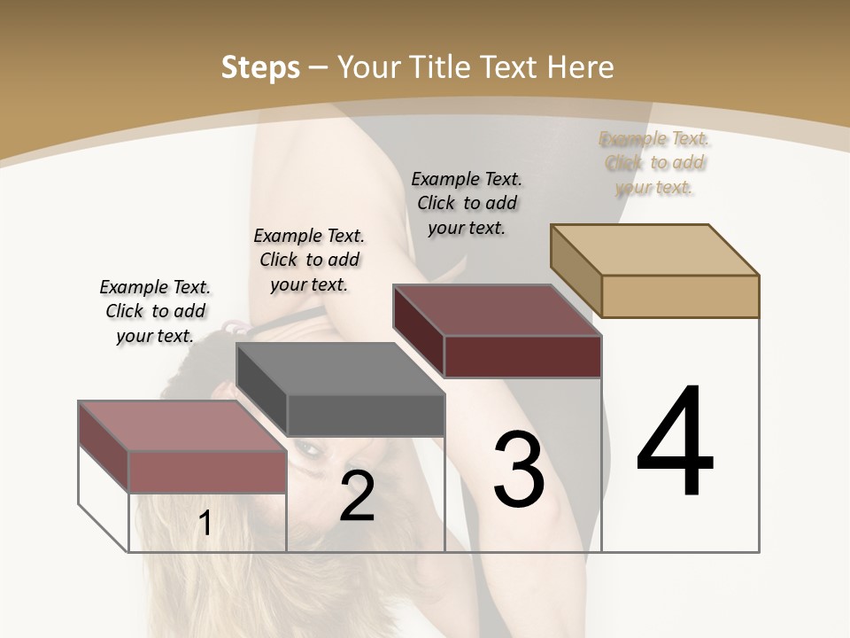 Full Length Bending Woman PowerPoint Template
