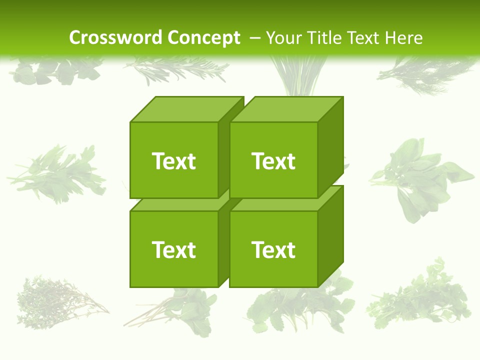 Basil Cilantro Lovage PowerPoint Template
