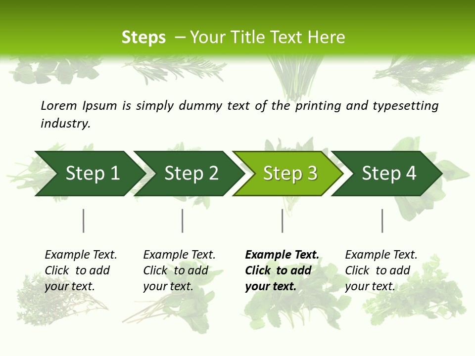 Basil Cilantro Lovage PowerPoint Template