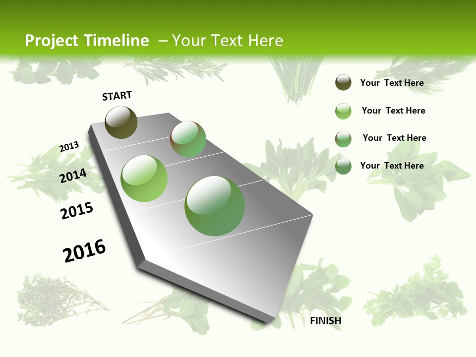 Basil Cilantro Lovage PowerPoint Template