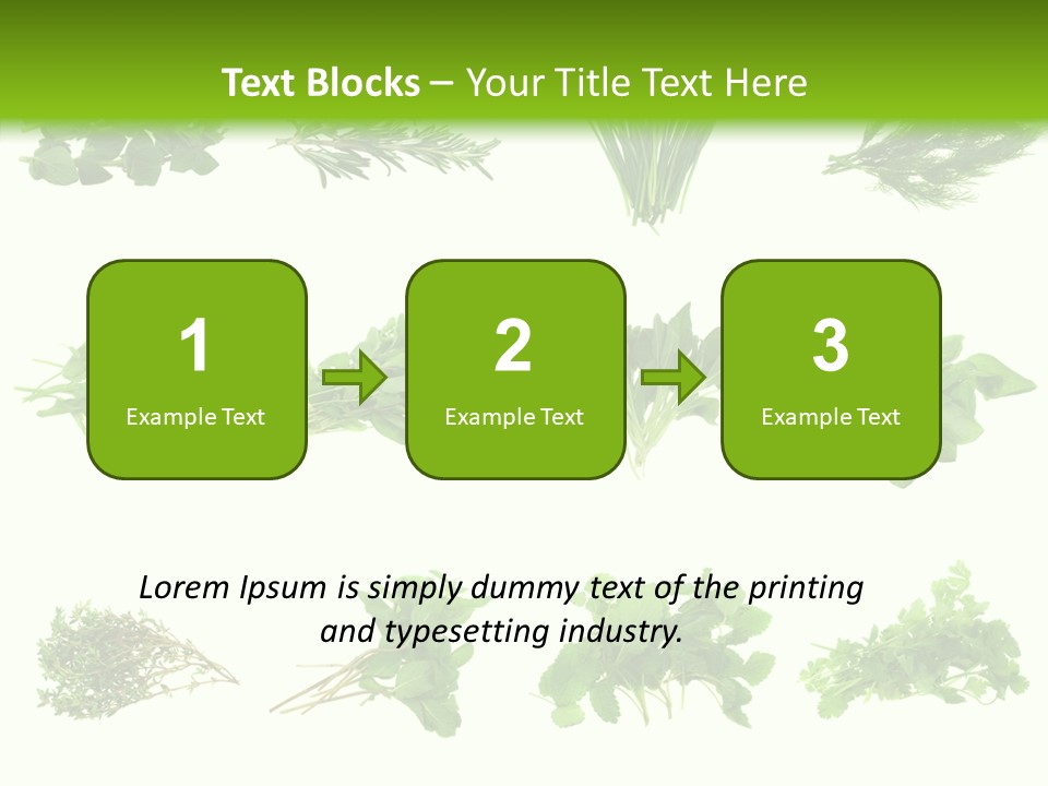 Basil Cilantro Lovage PowerPoint Template
