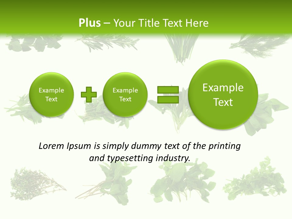 Basil Cilantro Lovage PowerPoint Template