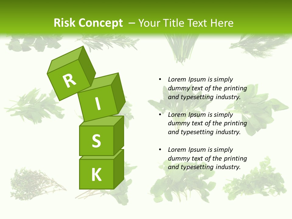 Basil Cilantro Lovage PowerPoint Template