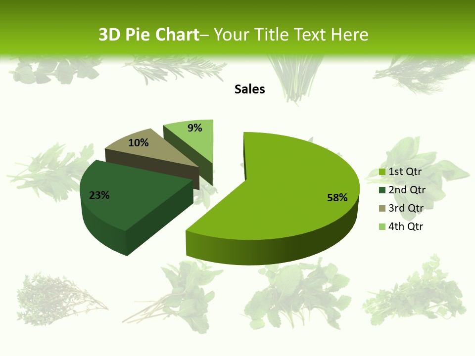 Basil Cilantro Lovage PowerPoint Template