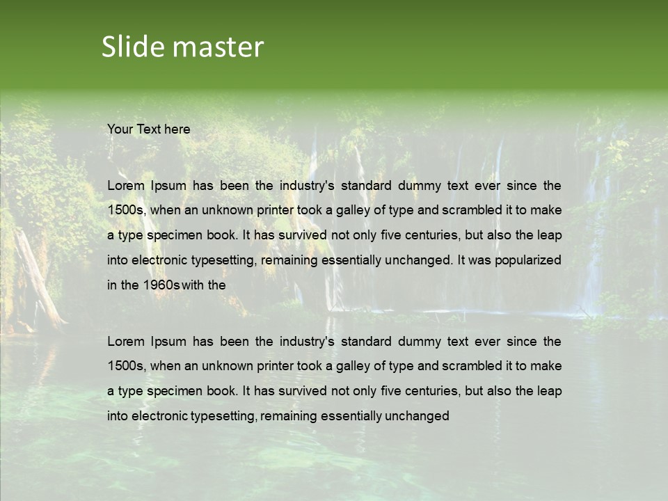 Freshness Scene Tree PowerPoint Template