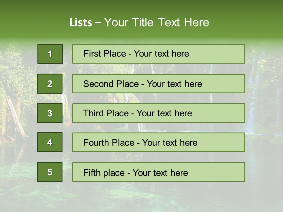 Freshness Scene Tree PowerPoint Template