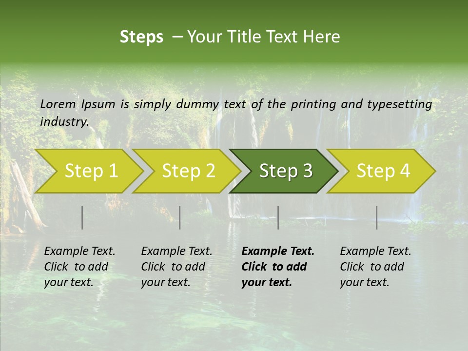 Freshness Scene Tree PowerPoint Template