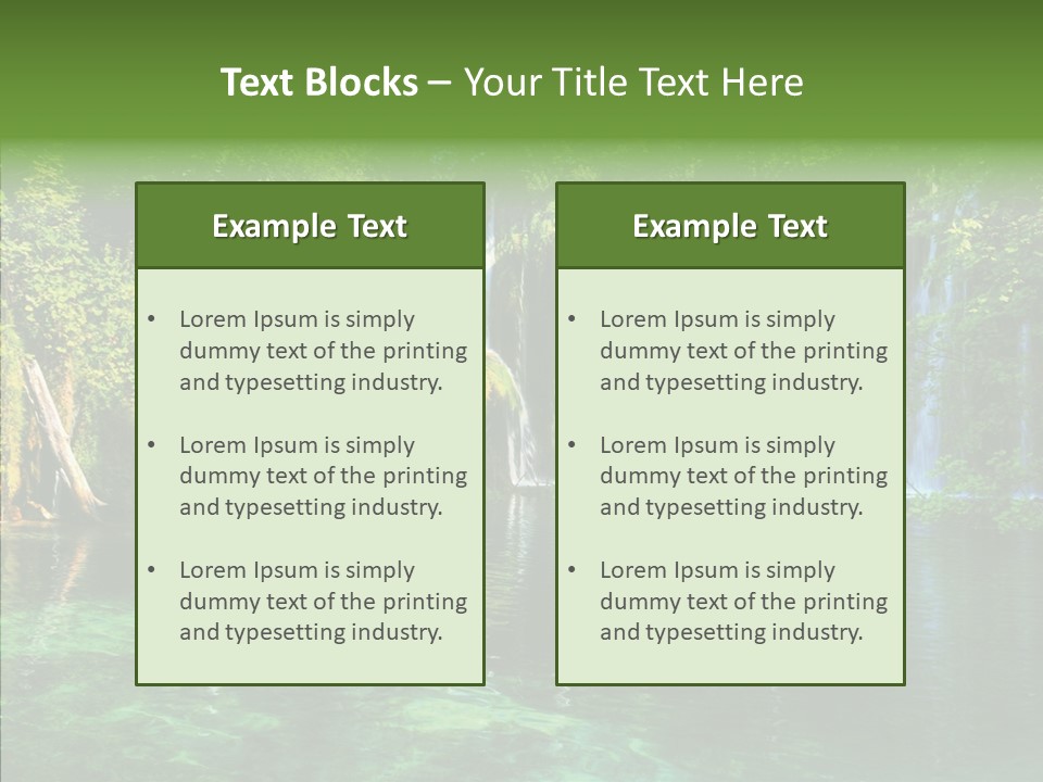 Freshness Scene Tree PowerPoint Template