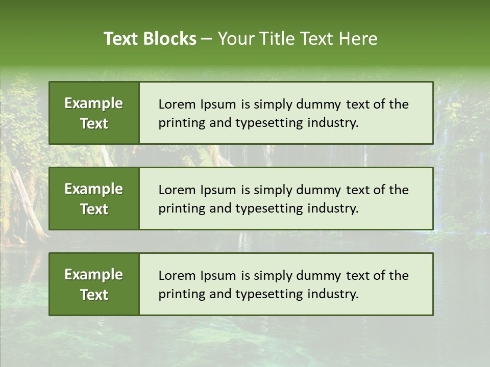 Freshness Scene Tree PowerPoint Template