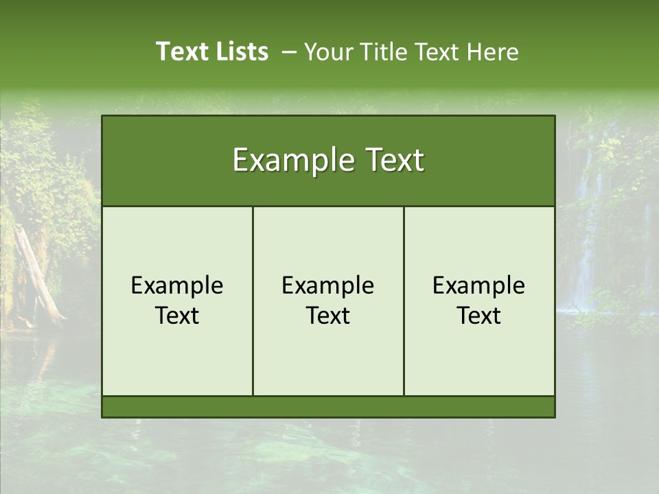 Freshness Scene Tree PowerPoint Template