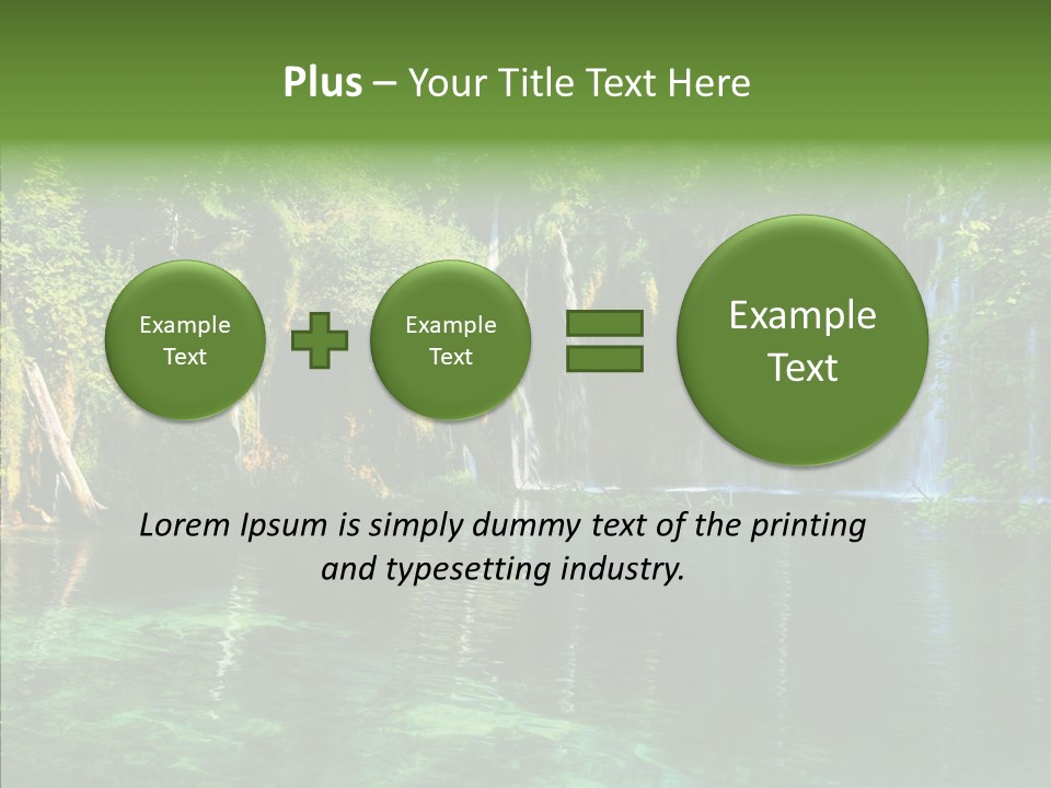 Freshness Scene Tree PowerPoint Template