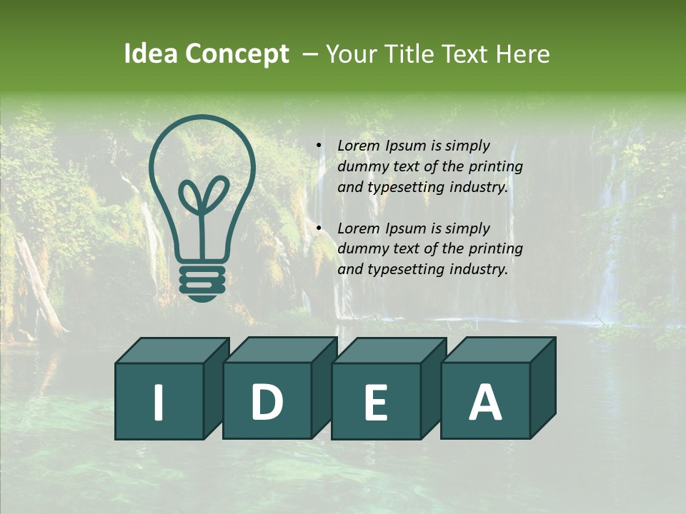 Freshness Scene Tree PowerPoint Template