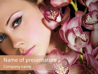 Portrait Female Lady PowerPoint Template