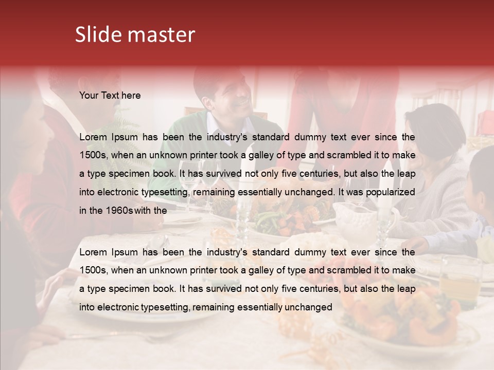 Meal Parents Food PowerPoint Template