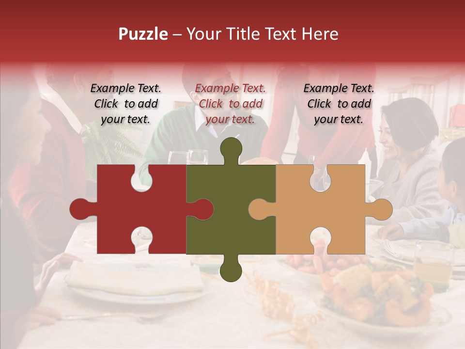 Meal Parents Food PowerPoint Template