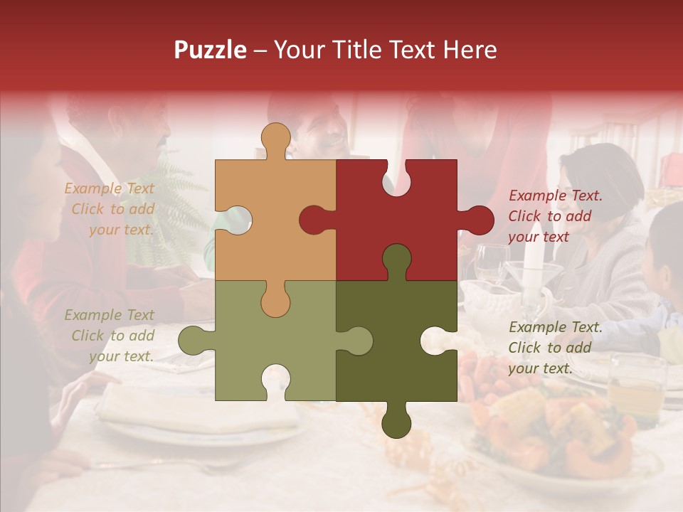 Meal Parents Food PowerPoint Template