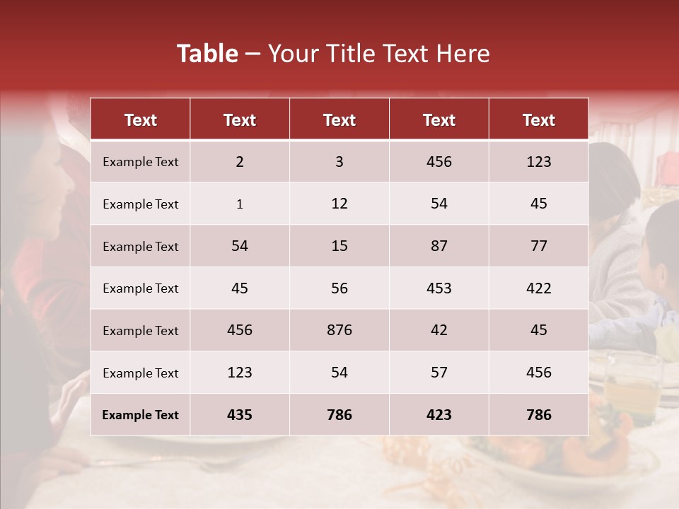 Meal Parents Food PowerPoint Template