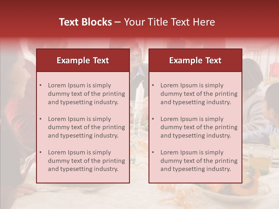 Meal Parents Food PowerPoint Template