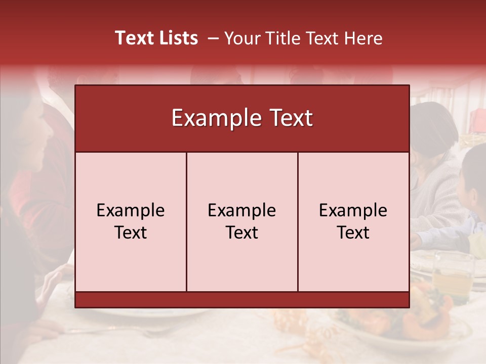 Meal Parents Food PowerPoint Template