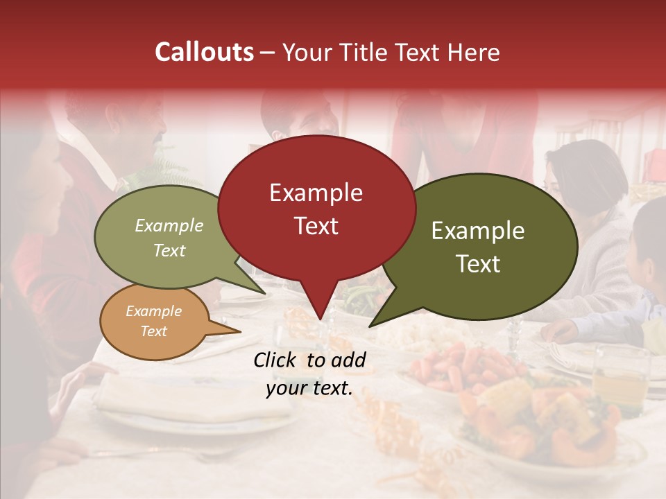 Meal Parents Food PowerPoint Template