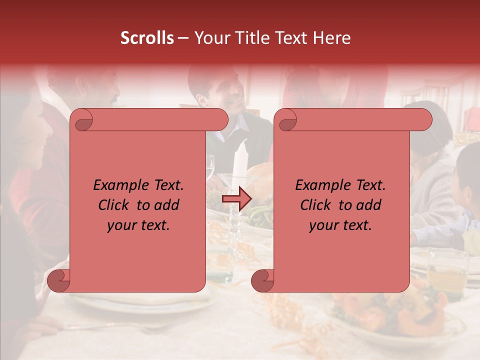 Meal Parents Food PowerPoint Template