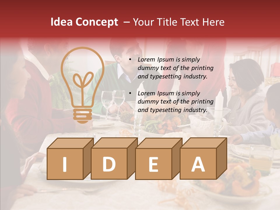 Meal Parents Food PowerPoint Template