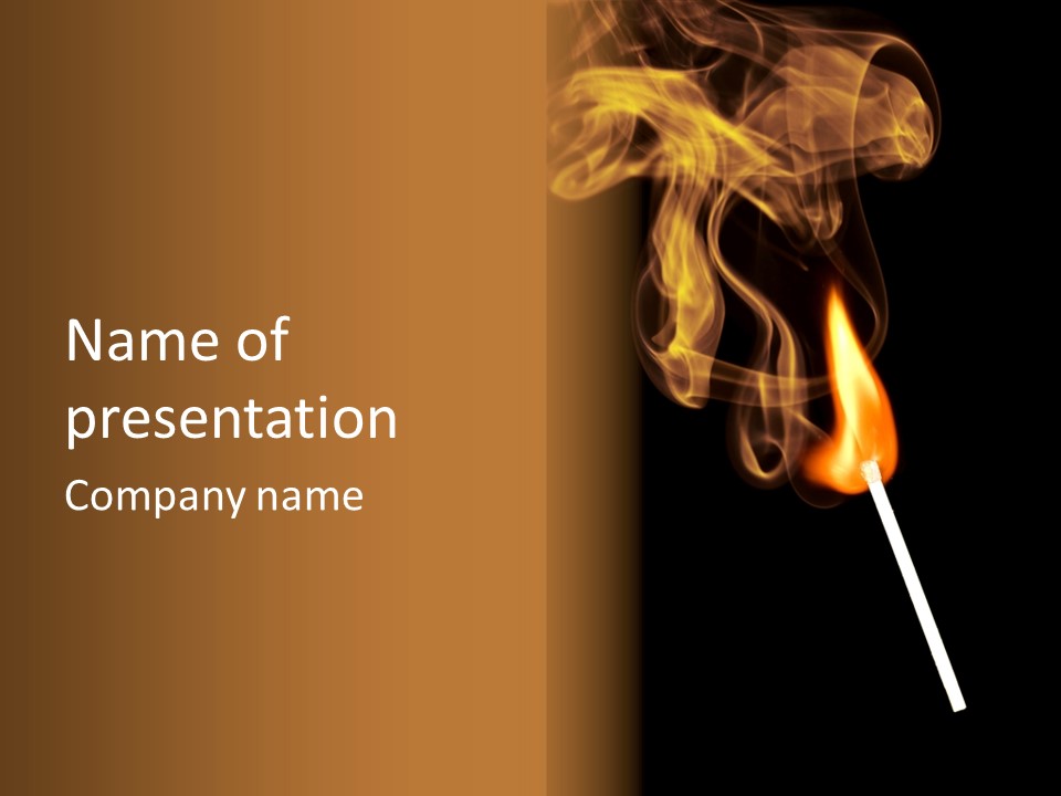 Glow Burn Bright PowerPoint Template