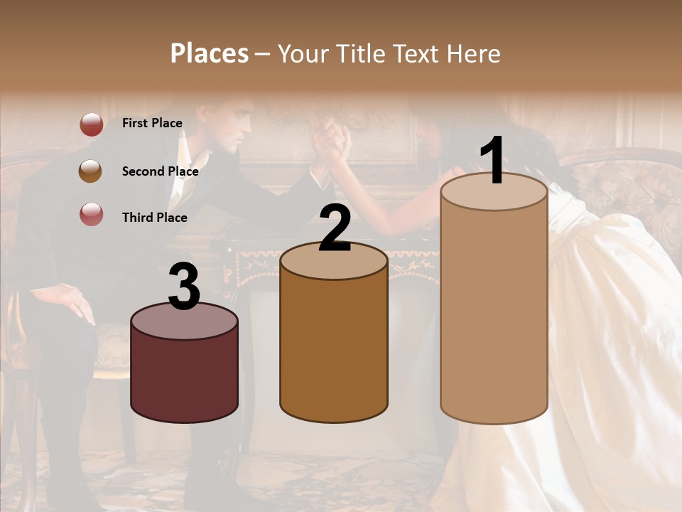 Indoor Arm Girl PowerPoint Template