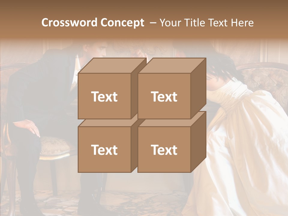 Indoor Arm Girl PowerPoint Template