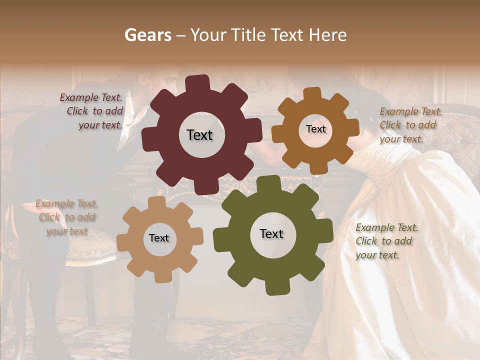 Indoor Arm Girl PowerPoint Template