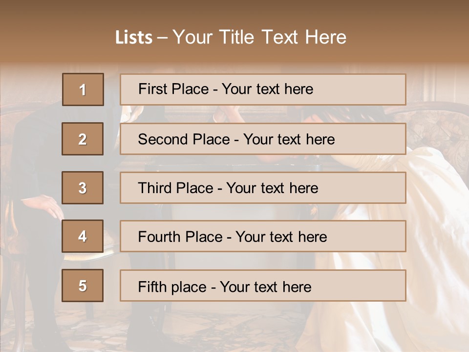 Indoor Arm Girl PowerPoint Template