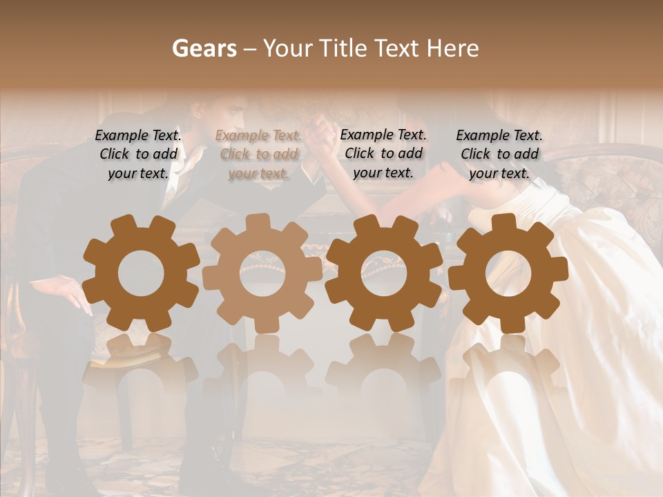 Indoor Arm Girl PowerPoint Template