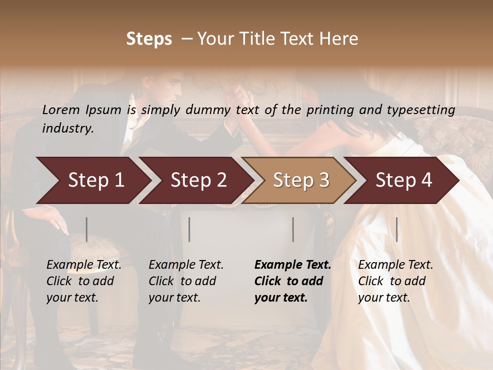 Indoor Arm Girl PowerPoint Template