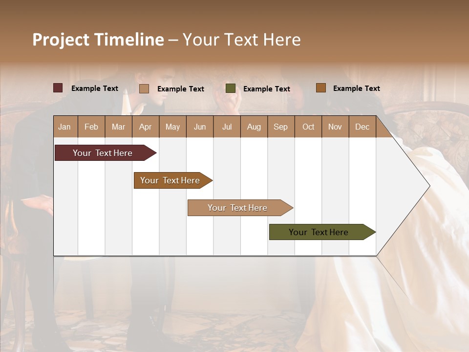 Indoor Arm Girl PowerPoint Template