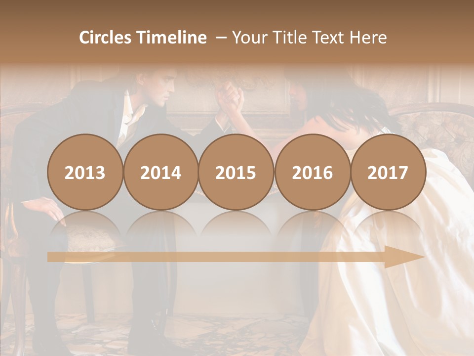 Indoor Arm Girl PowerPoint Template