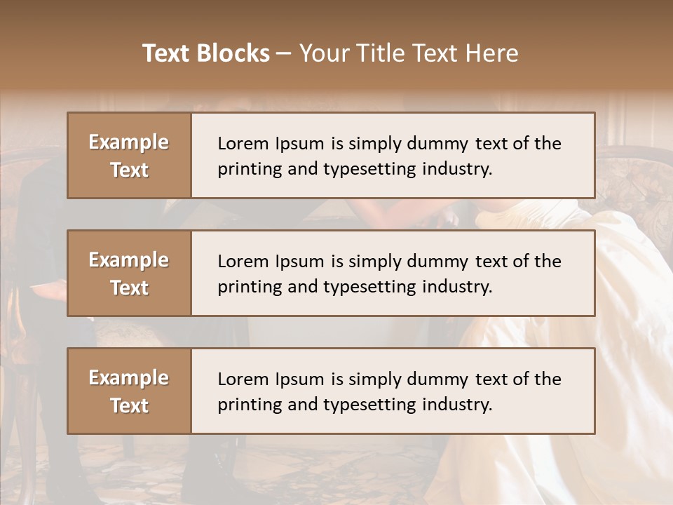 Indoor Arm Girl PowerPoint Template