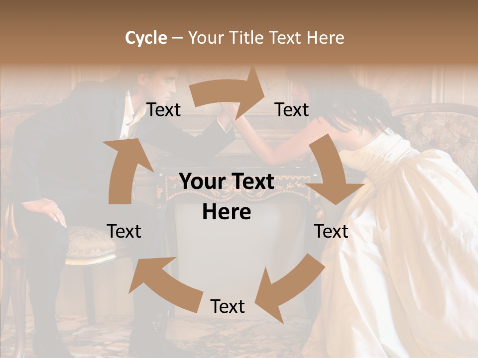 Indoor Arm Girl PowerPoint Template