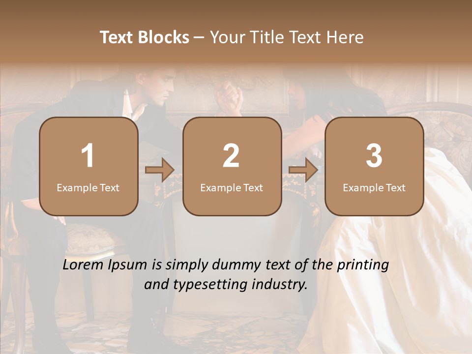 Indoor Arm Girl PowerPoint Template