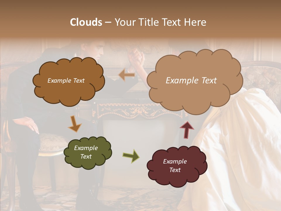 Indoor Arm Girl PowerPoint Template