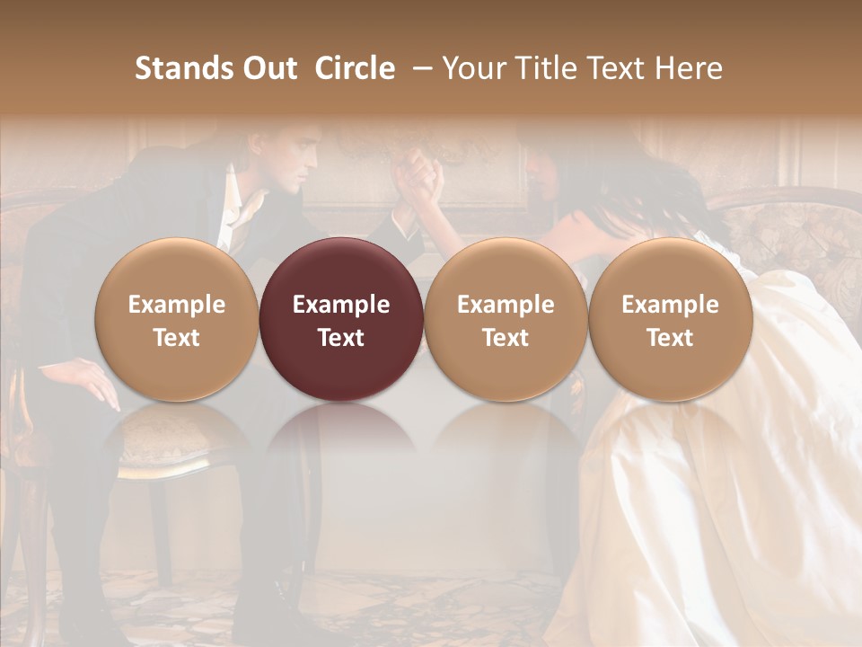 Indoor Arm Girl PowerPoint Template