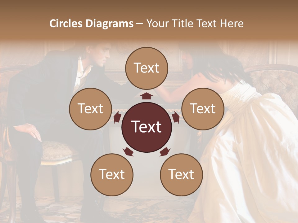 Indoor Arm Girl PowerPoint Template