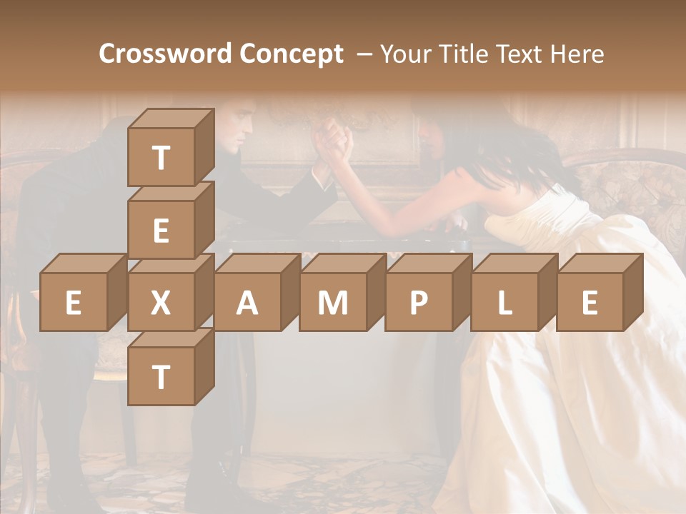 Indoor Arm Girl PowerPoint Template