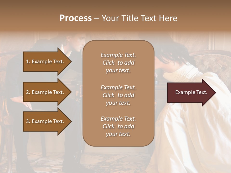 Indoor Arm Girl PowerPoint Template