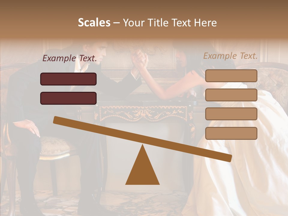 Indoor Arm Girl PowerPoint Template