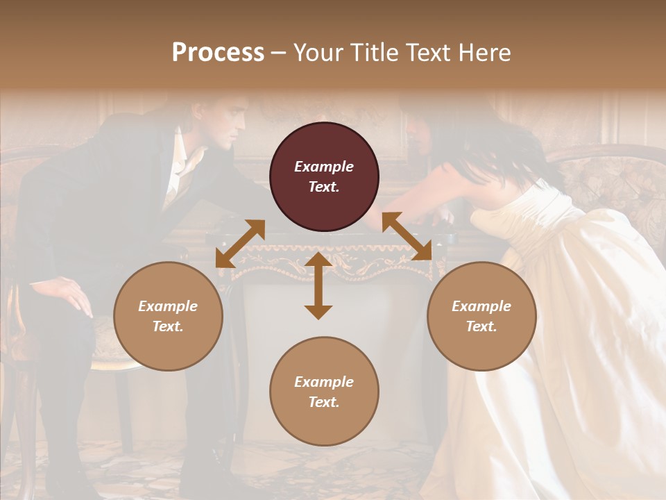 Indoor Arm Girl PowerPoint Template