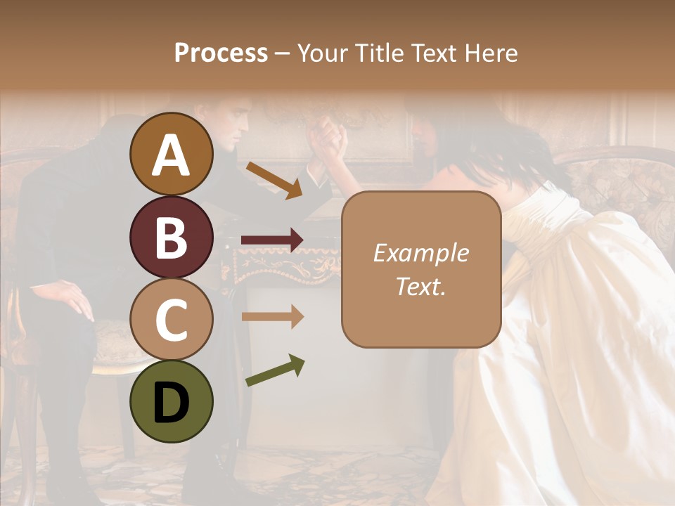 Indoor Arm Girl PowerPoint Template