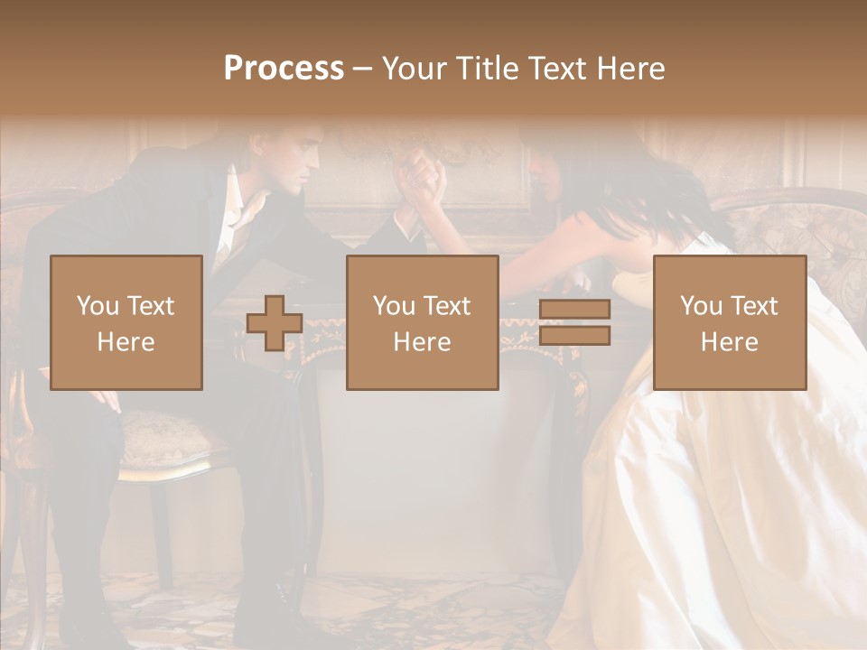 Indoor Arm Girl PowerPoint Template