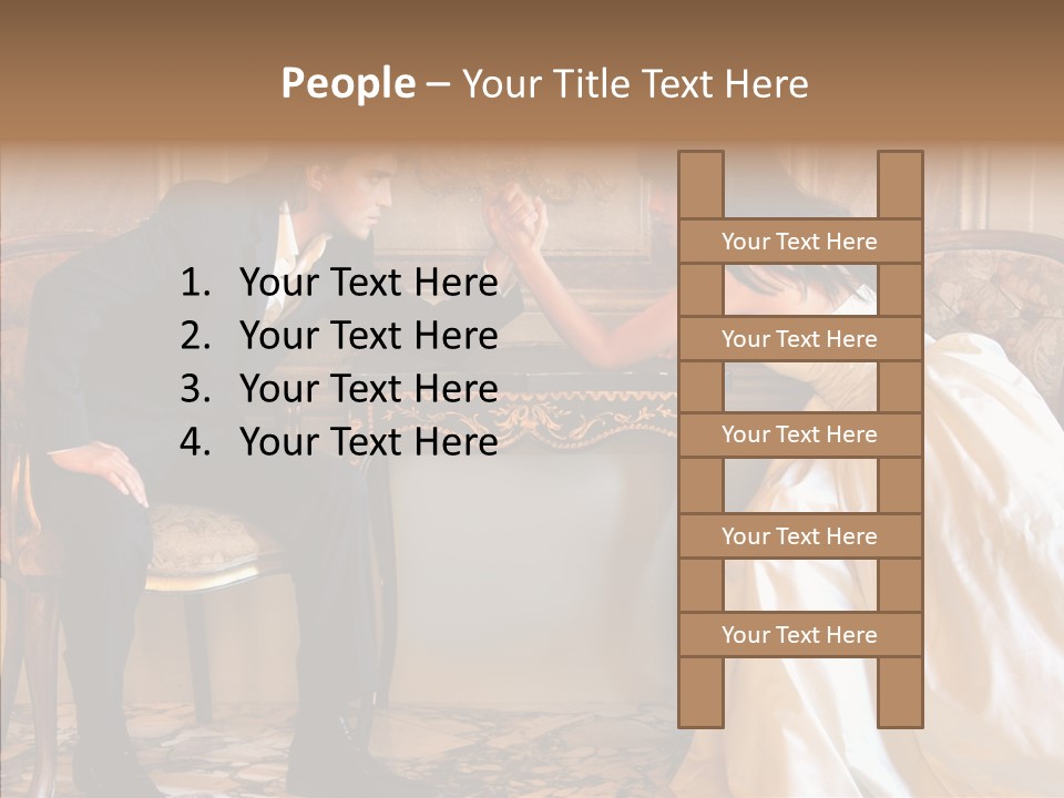 Indoor Arm Girl PowerPoint Template