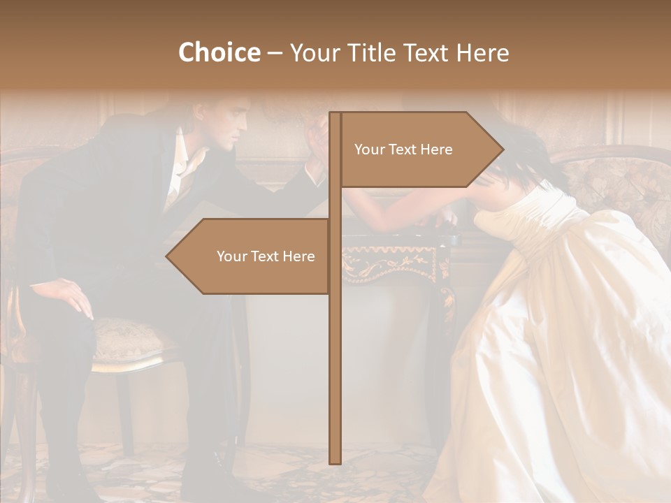 Indoor Arm Girl PowerPoint Template